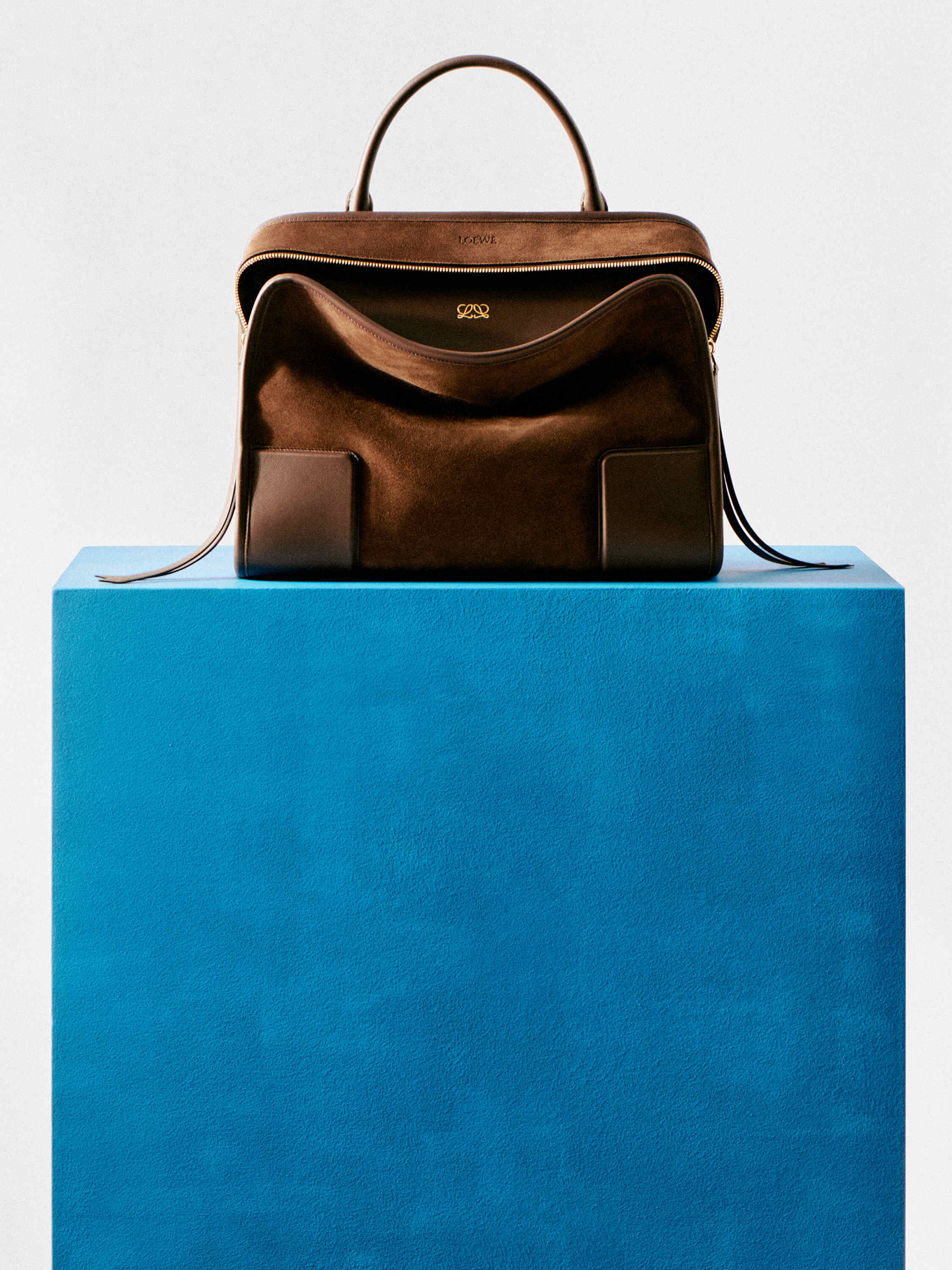 本物 ロエベ ハンドバッグ メンズ レディース アマソナ 茶色 大きめ ロゴ Amazona（LOEWE） ロエベ LOEWE アマソナ28 ハンドバッグ レザー